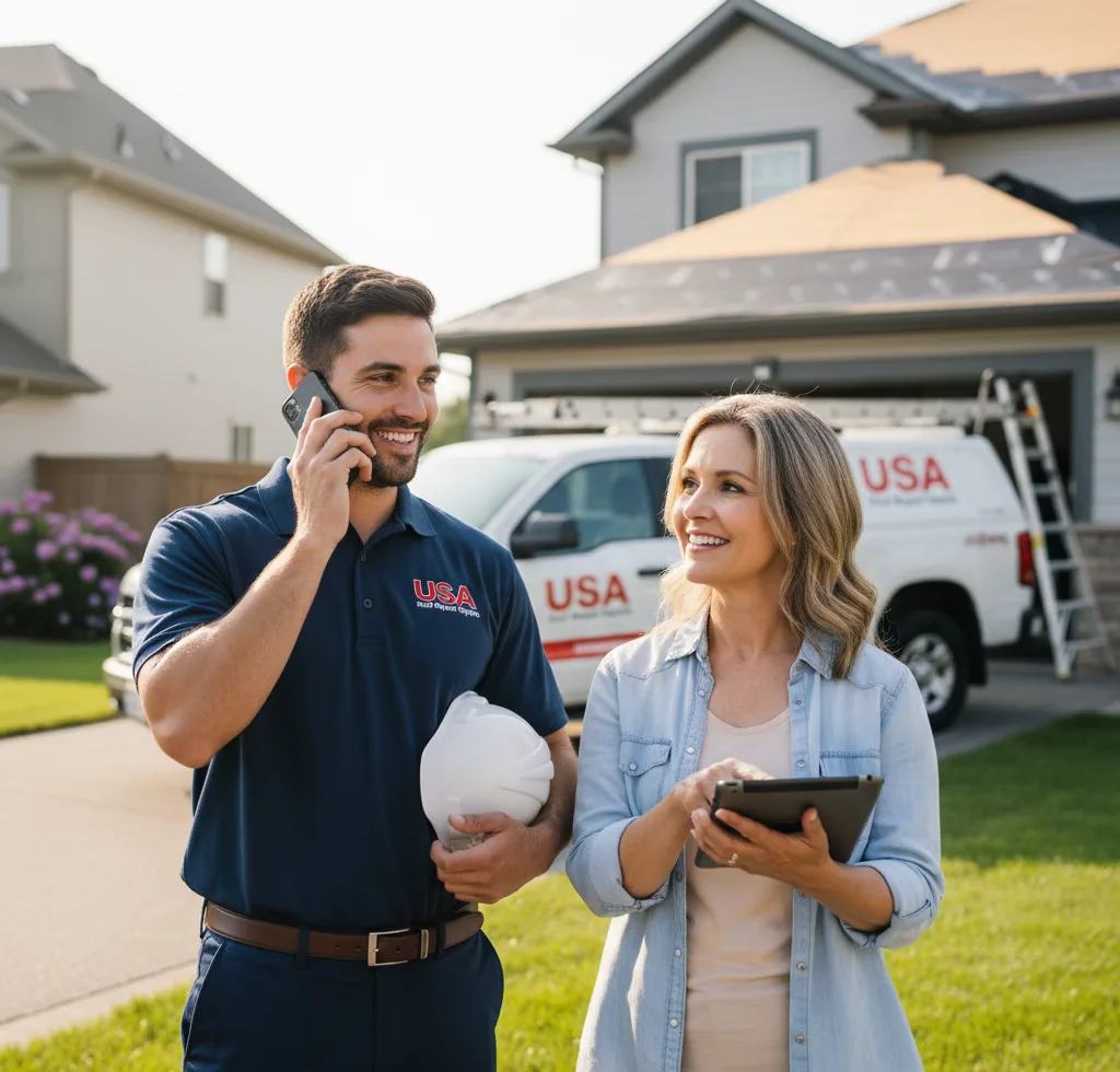 USA Roof Repair Experts customer support in Newmanstown